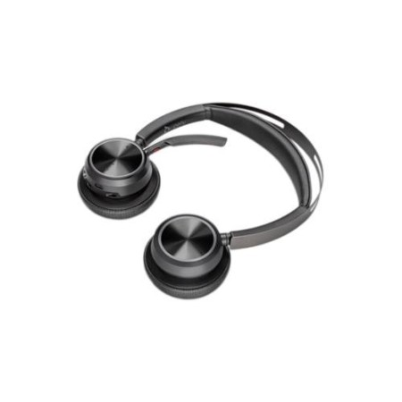 HP Poly Auriculares Poly Voyager Focus 2 USB-C-C + adaptador USB-C/A + base de carga