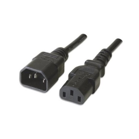 Ewent EW-190200-020-N-P cable de transmisión Negro 1,8 m C14 acoplador C13 acoplador