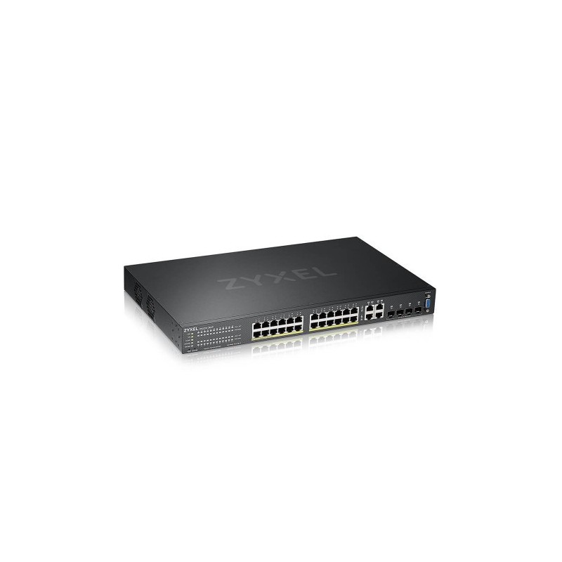 Zyxel GS2220-28HP-EU0101F switch Gestionado L2 Gigabit Ethernet (10/100/1000) Energía sobre Ethernet (PoE) Negro