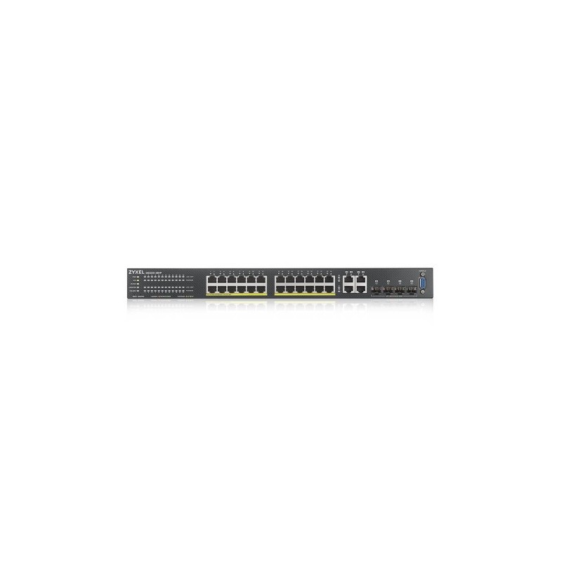 Zyxel GS2220-28HP-EU0101F switch Gestionado L2 Gigabit Ethernet (10/100/1000) Energía sobre Ethernet (PoE) Negro