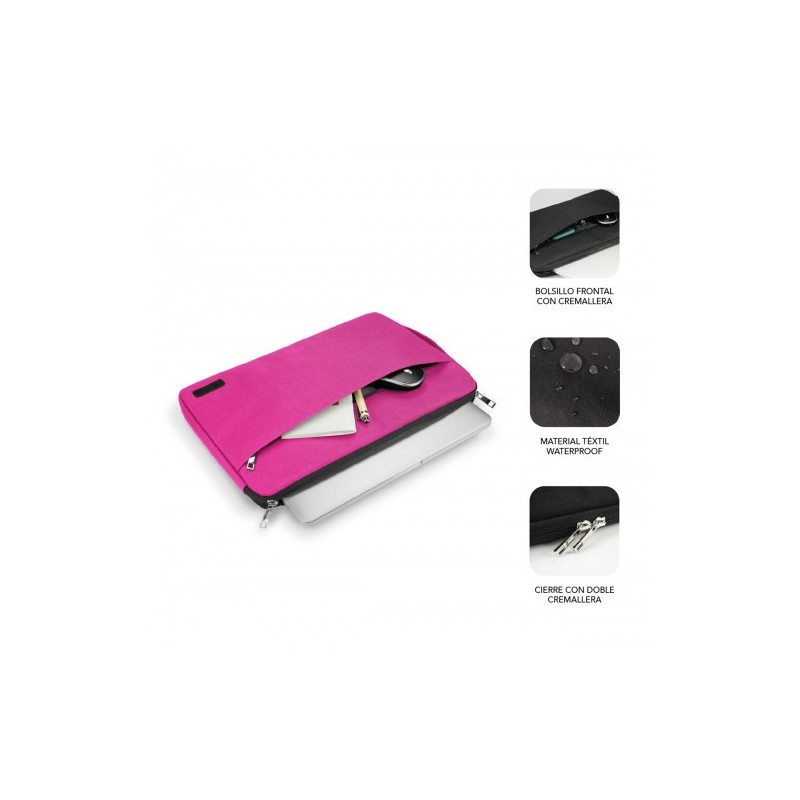SUBBLIM Funda Ordenador Urban Laptop Sleeve 15,6″ Pink