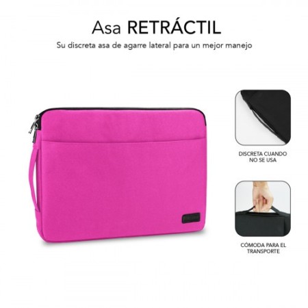 SUBBLIM Funda Ordenador Urban Laptop Sleeve 15,6″ Pink