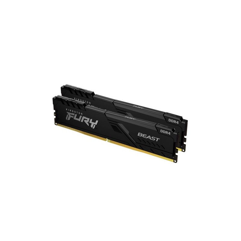 MEMORIA KINGSTON FURY BEAST BLACK DDR4 32GB (KIT 2) 3200MHZ CL16 1GX8 - KF432C16BB1K2/32