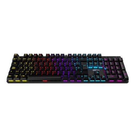 KROM TECLADO GAMING KASIC. MECANICO. TECLAS RETROILUMINADAS RAINBOW. USB
