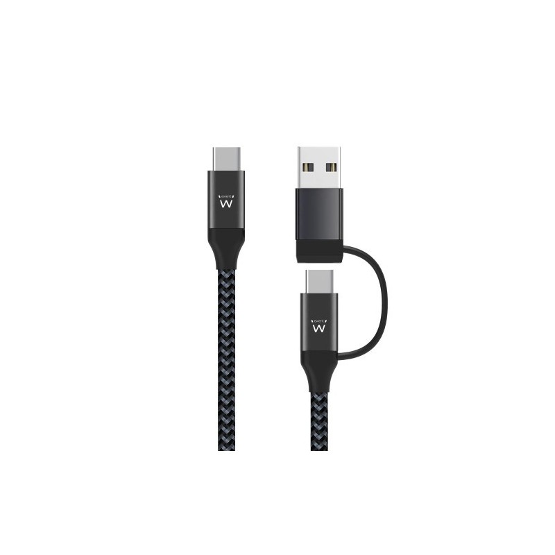 Ewent EW9918 cable USB 1 m USB 3.2 Gen 1 (3.1 Gen 1) USB C Negro