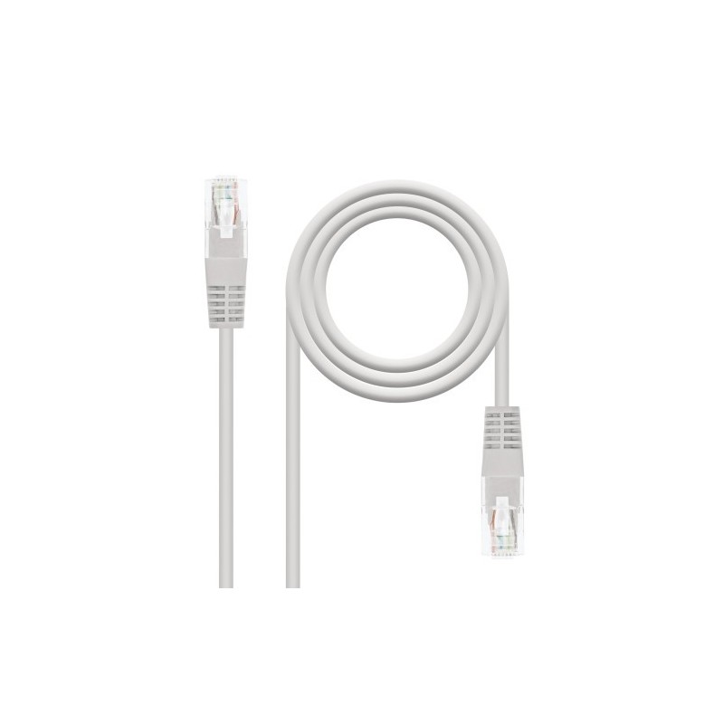 Nanocable Cable de red latiguillo RJ45 Cat.6 UTP AWG24, Gris, 1.5m