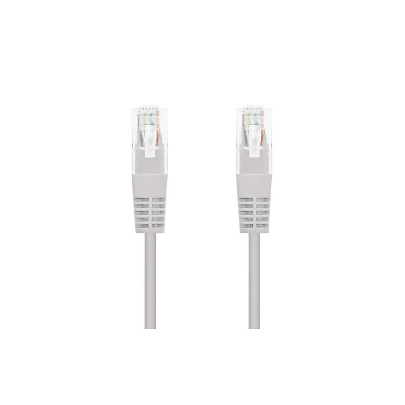 Nanocable Cable de red latiguillo RJ45 Cat.6 UTP AWG24, Gris, 1.5m
