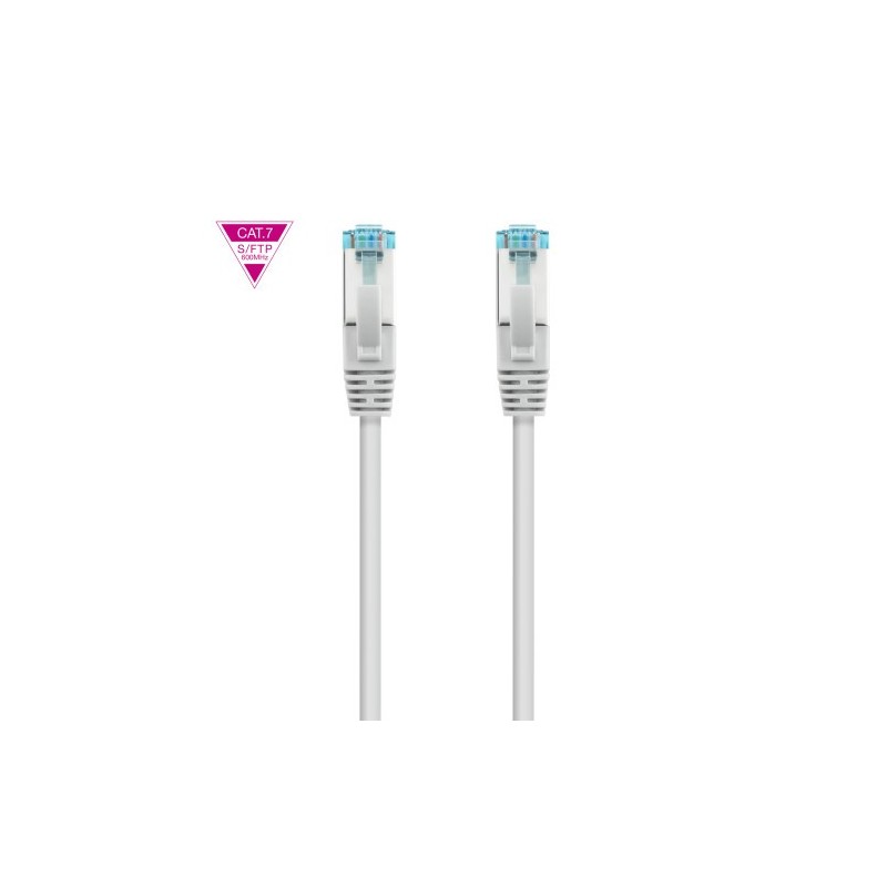 Nanocable Cable de Red Cat.7 600MHZ LSZH SFTP PIMF AWG26, Gris, 2 m