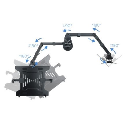 TooQ Soporte de mesa para pantalla 13″-32″ y portátil