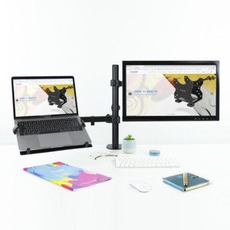 TooQ Soporte de mesa para pantalla 13″-32″ y portátil