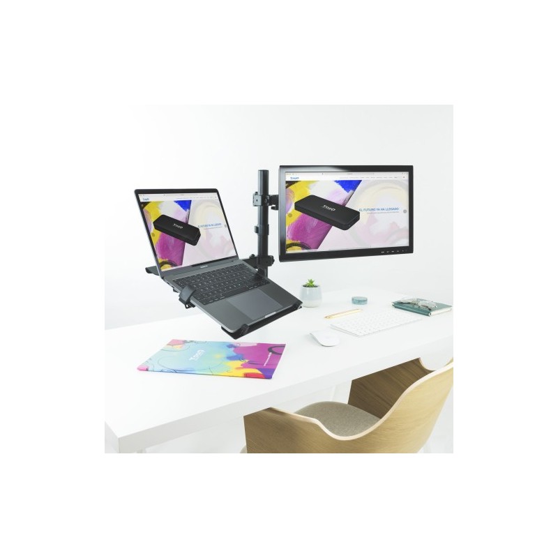 TooQ Soporte de mesa para pantalla 13″-32″ y portátil