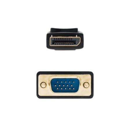 Nanocable Cable Conversor DisplayPort a VGA, DP/M - VGA/M, Negro, 1 m