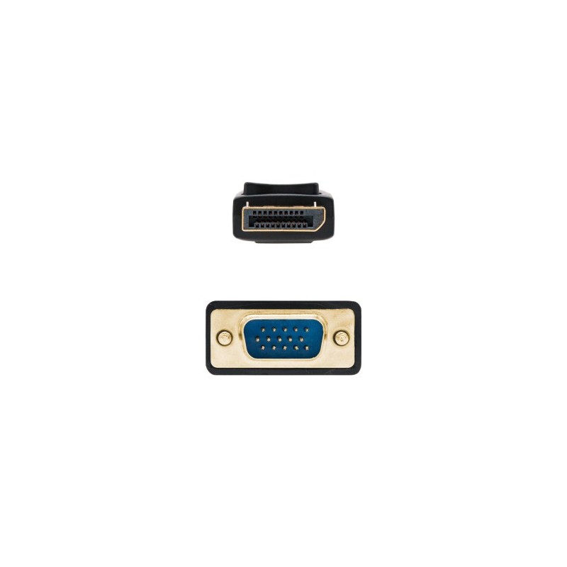 Nanocable Cable Conversor DisplayPort a VGA, DP/M - VGA/M, Negro, 1 m