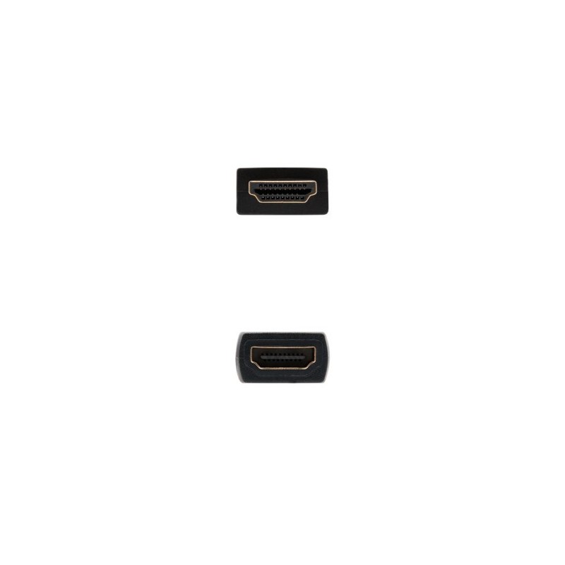 Nanocable Cable HDMI 2.0 Prolongador A/M-A/H, Negro, 1 m