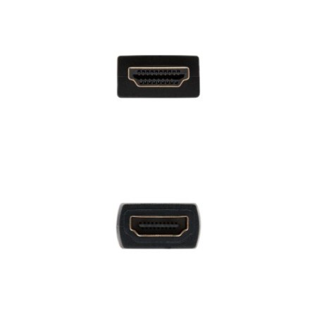 Nanocable Cable HDM 2.0 Prolongador A/M-A/H, Negro, 2 m
