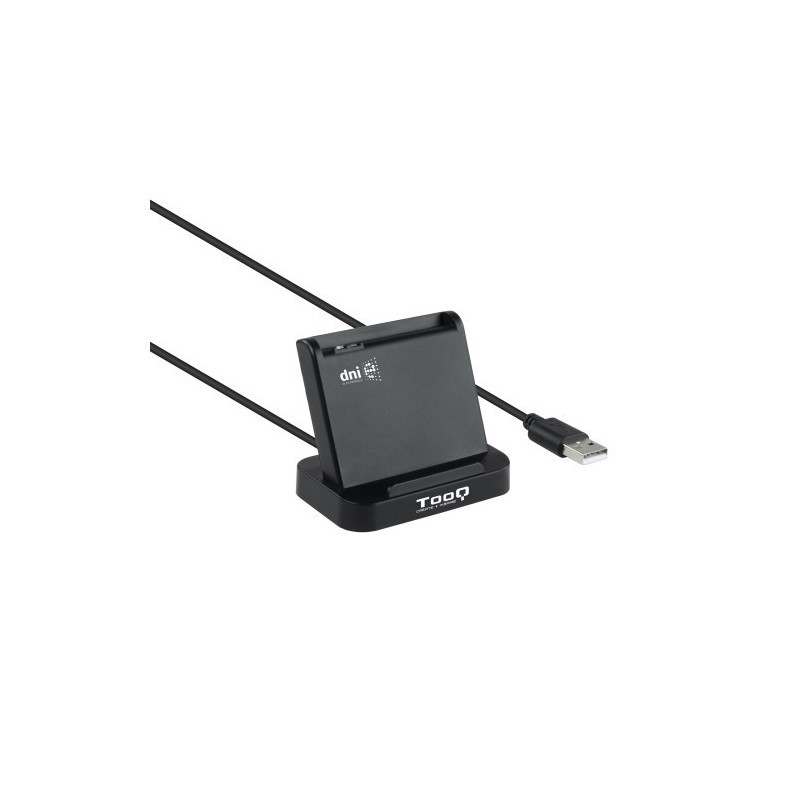 TooQ Lector de Tarjetas Inteligentes DNIe VISION USB 2.0, Negro