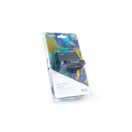 TooQ Lector de Tarjetas Inteligentes DNIe VISION USB 2.0, Negro