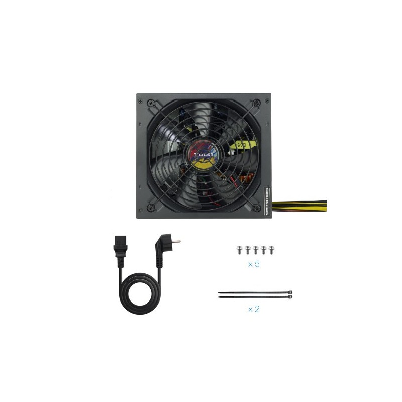 TooQ TQAPOLO-700SP unidad de fuente de alimentación 700 W 20+4 pin ATX ATX Negro