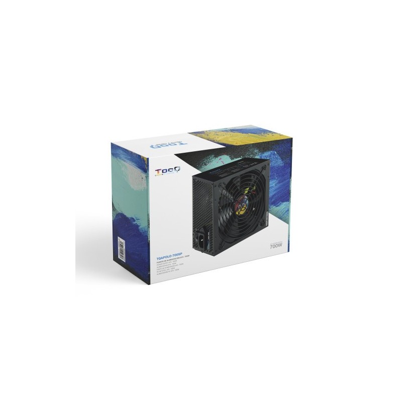 TooQ TQAPOLO-700SP unidad de fuente de alimentación 700 W 20+4 pin ATX ATX Negro