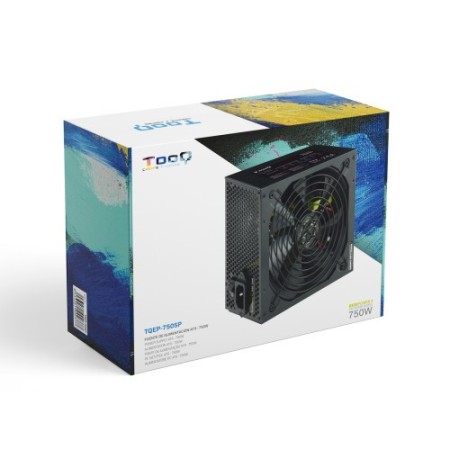 TooQ TQAPOLO-750SP unidad de fuente de alimentación 750 W 20+4 pin ATX ATX Negro
