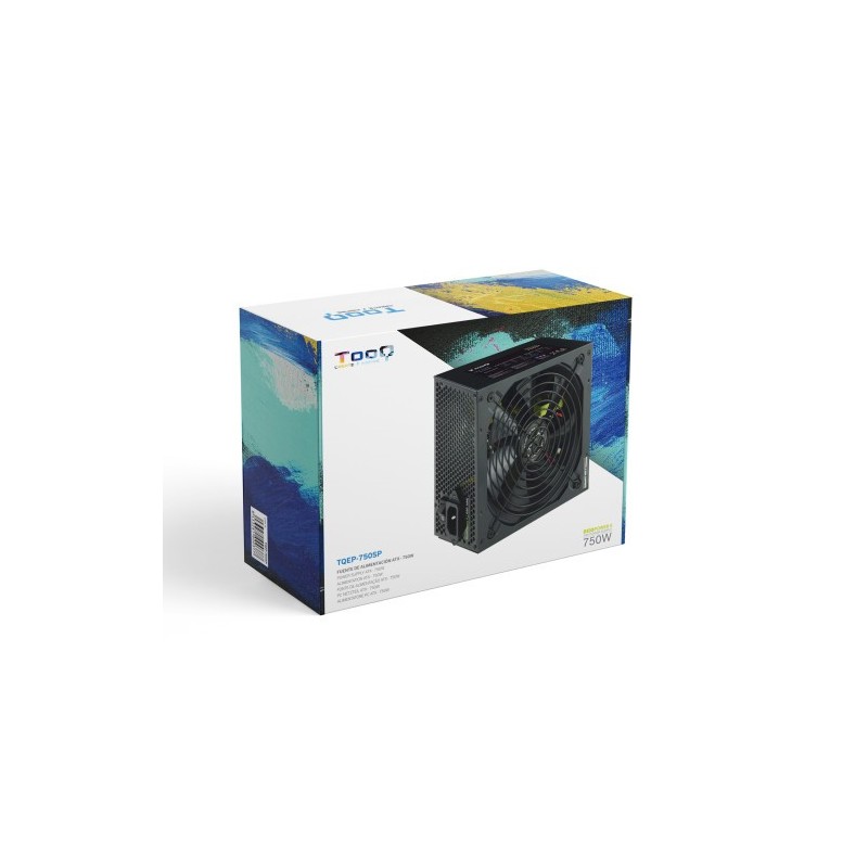 TooQ TQAPOLO-750SP unidad de fuente de alimentación 750 W 20+4 pin ATX ATX Negro