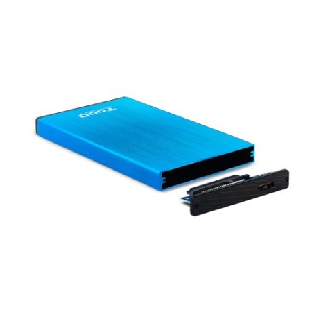 CAJA EXTERNA TOOQ TQE-2527BL 2,5″ 9,5 MM SATA USB 3.0/3.1 GEN1 AZUL