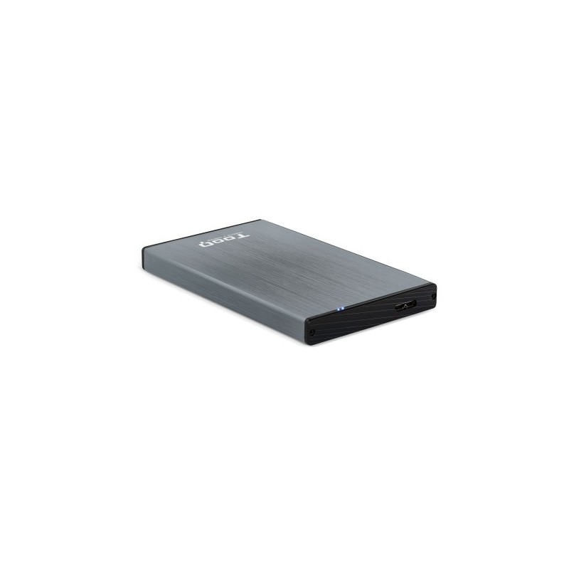 TooQ TQE-2527G caja para disco duro externo Caja de disco duro (HDD) Negro, Gris 2.5″
