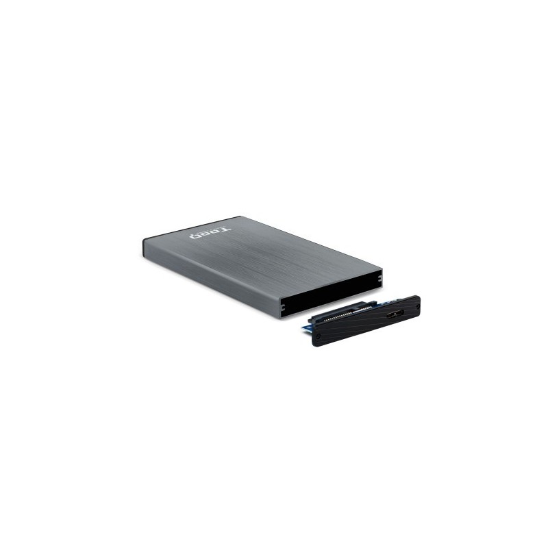 TooQ TQE-2527G caja para disco duro externo Caja de disco duro (HDD) Negro, Gris 2.5″