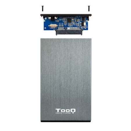 TooQ TQE-2527G caja para disco duro externo Caja de disco duro (HDD) Negro, Gris 2.5″
