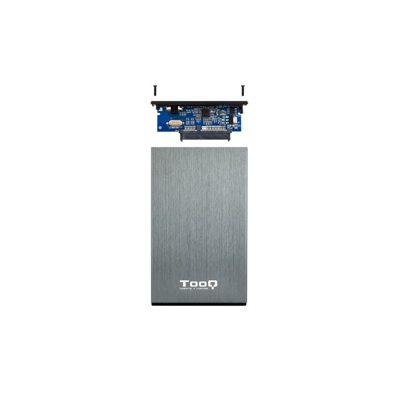 TooQ TQE-2527G caja para disco duro externo Caja de disco duro (HDD) Negro, Gris 2.5″