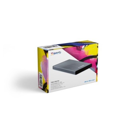 TooQ TQE-2527G caja para disco duro externo Caja de disco duro (HDD) Negro, Gris 2.5″