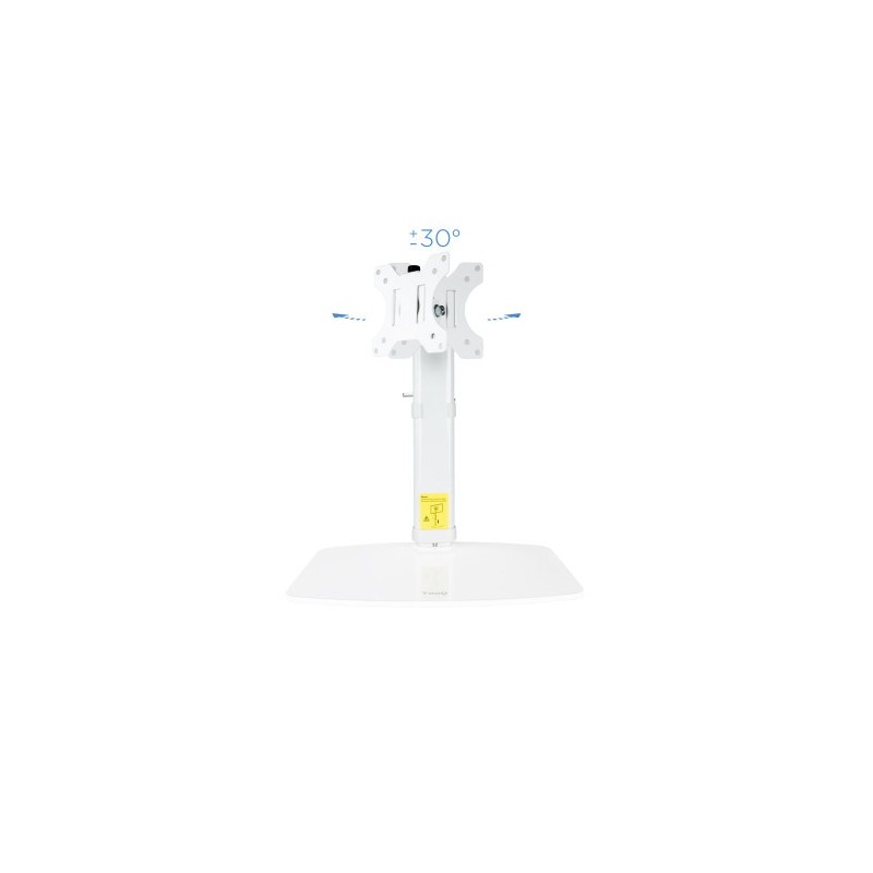 TooQ DB1127TN-W soporte para monitor 68,6 cm (27″) Independiente Blanco