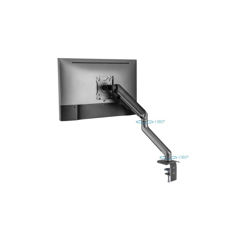 TooQ DB4032TNR-G soporte para monitor 81,3 cm (32″) Abrazadera/Atornillado Negro