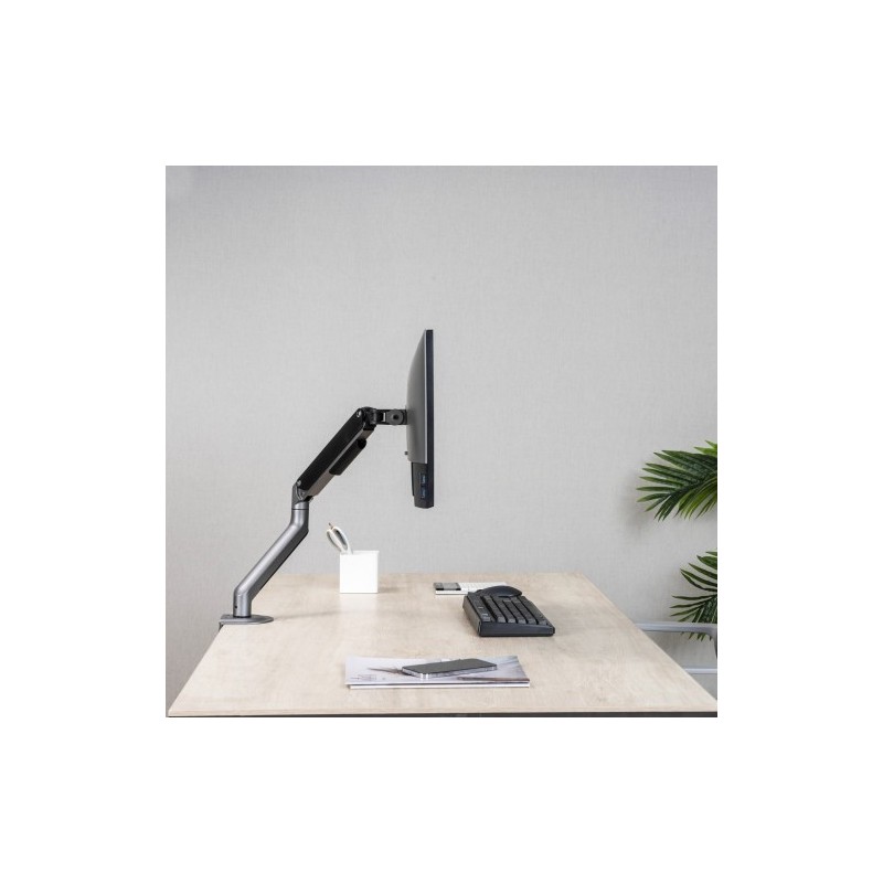 TooQ DB4032TNR-G soporte para monitor 81,3 cm (32″) Abrazadera/Atornillado Negro