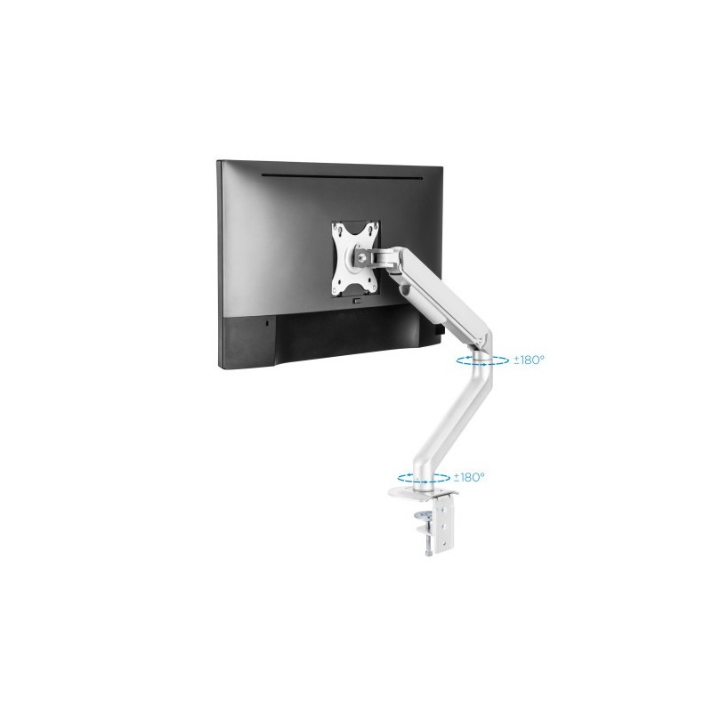 TooQ DB4032TNR-W soporte para monitor 81,3 cm (32″) Abrazadera/Atornillado Blanco