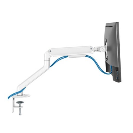 TooQ DB4032TNR-W soporte para monitor 81,3 cm (32″) Abrazadera/Atornillado Blanco