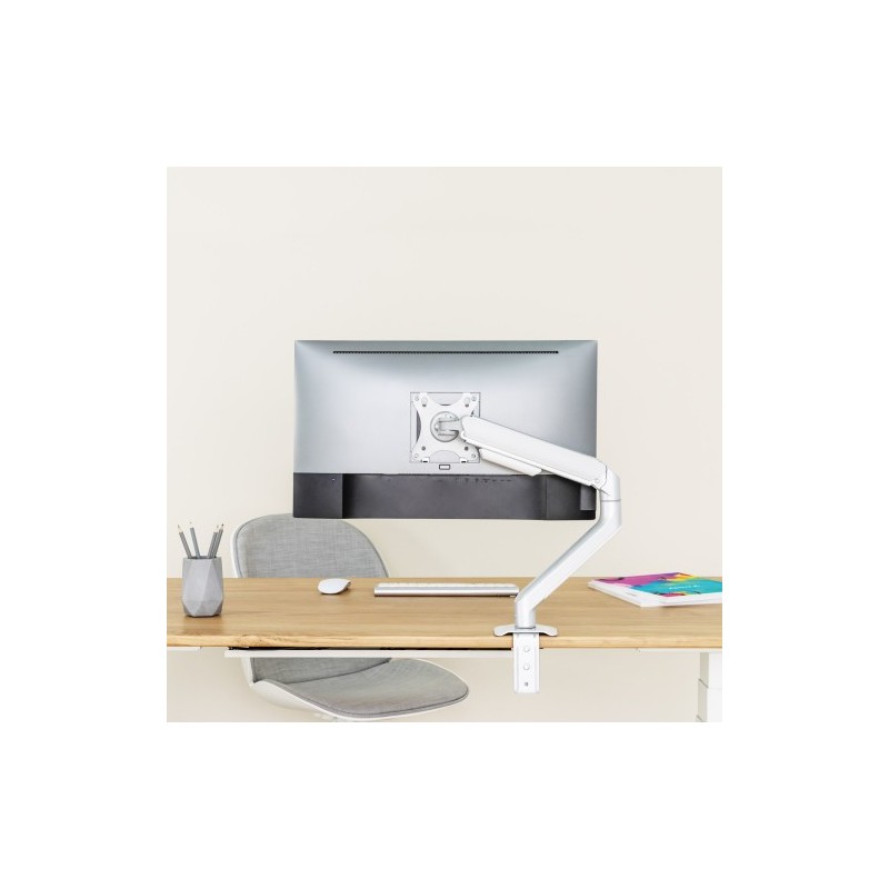 TooQ DB4032TNR-W soporte para monitor 81,3 cm (32″) Abrazadera/Atornillado Blanco