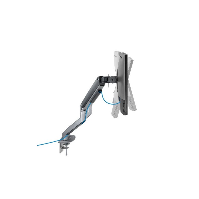 TooQ DB4132TNR-G soporte para monitor 81,3 cm (32″) Abrazadera/Atornillado Negro