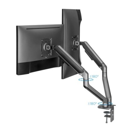 TooQ DB4132TNR-G soporte para monitor 81,3 cm (32″) Abrazadera/Atornillado Negro
