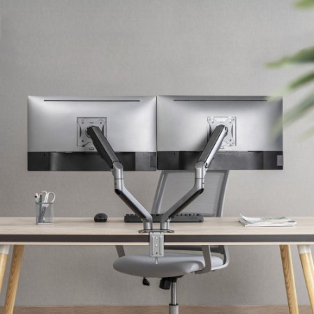 TooQ DB4132TNR-G soporte para monitor 81,3 cm (32″) Abrazadera/Atornillado Negro