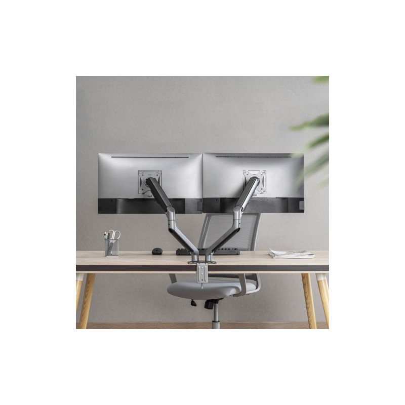 TooQ DB4132TNR-G soporte para monitor 81,3 cm (32″) Abrazadera/Atornillado Negro