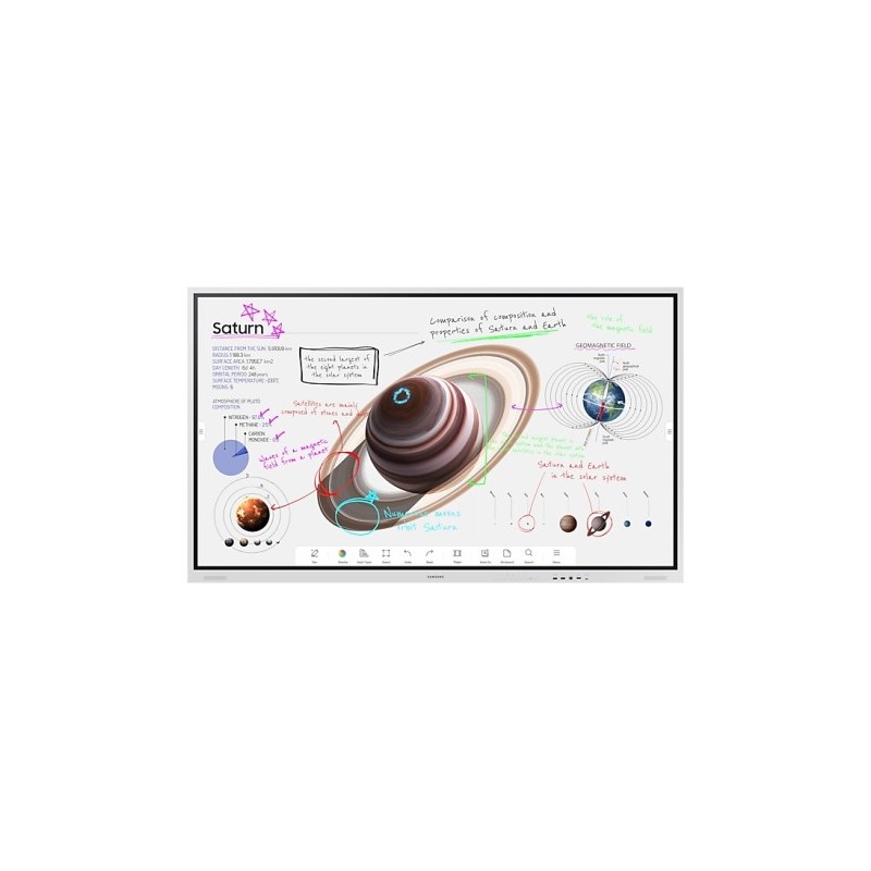SAMSUNG MONITOR TACTIL 4K 85″ (WM85B) (FLIP 2.0) /60HZ D-LED BLU /3840x2160 / USO 16/7 / 350 CD / USB-C / TIZEN 6.5 / MM (LH85WM