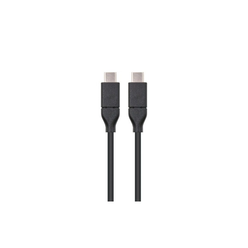 Nanocable USB 3.1, 1m cable USB USB 3.2 Gen 2 (3.1 Gen 2) USB C Negro