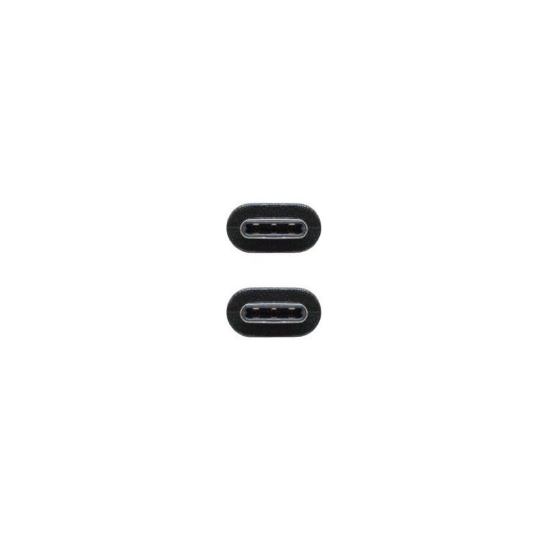 Nanocable USB 3.1, 1m cable USB USB 3.2 Gen 2 (3.1 Gen 2) USB C Negro