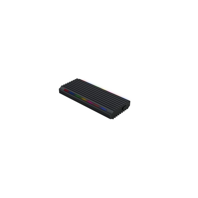TooQ Shinobi Caja externa para unidad de estado sólido (SSD) Negro M.2