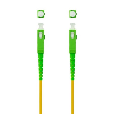 Nanocable Cable de Fibra Óptica SC/APC a SC/APC Monomodo Simplex LSZH, Amarillo, 1 m