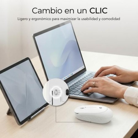 SUBBLIM Ratón Business Plus Silencioso inalámbrico 2.4G 1200 DPI Blanco