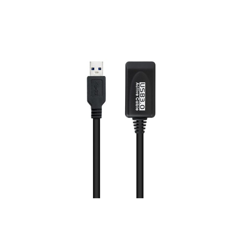 Nanocable Cable USB 3.0 prolongador con amplificador, tipo A/M-A/H, 5m