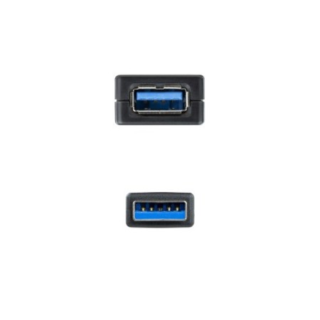 Nanocable Cable USB 3.0 prolongador con amplificador, tipo A/M-A/H, 5m