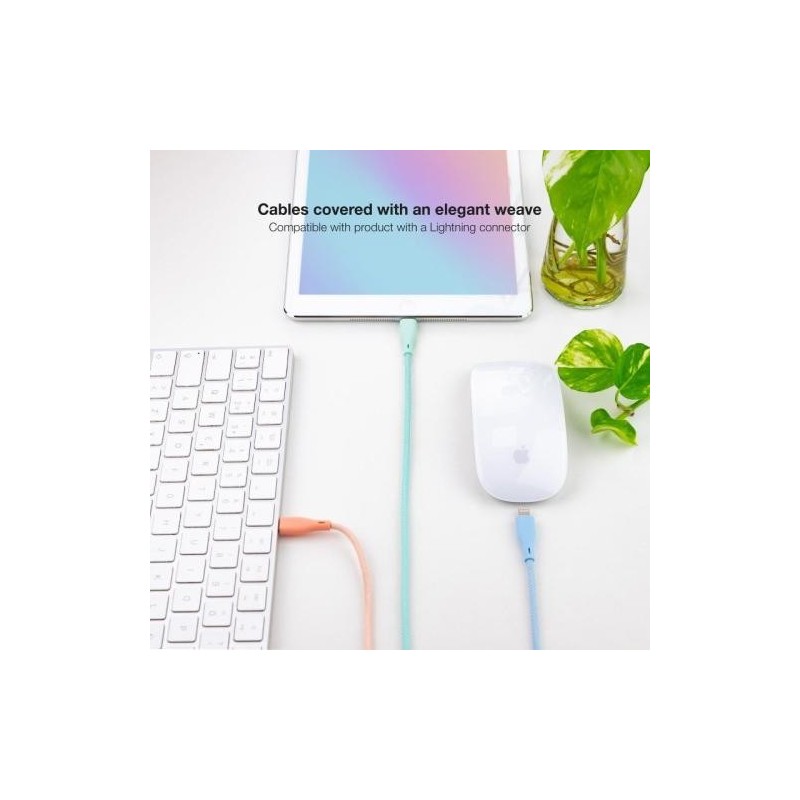 NANOCABLE 3 CABLES LIGHTNING A USB 2.0, LIGHTNING/M-USB A/M,
